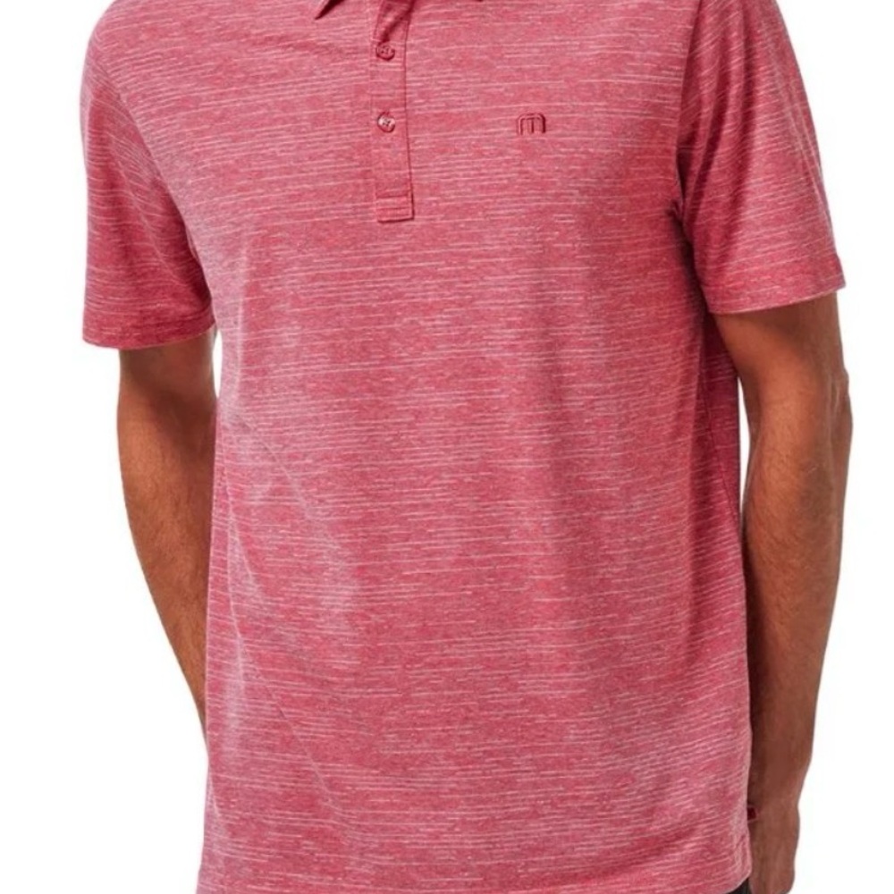 TravisMathew The Heater Golf Polo Heather Scooter size XXL